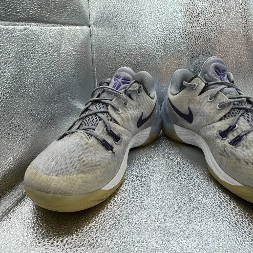 Size 9.5 Nike Mens Zoom Kobe Venomenon 5 Wolf Grey Basketball Sneaker 749884 050